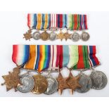 WW1 & WW2 Campaign Medal Group of Eight to Submarine Officer