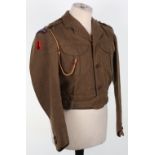 British City of London Yeomanry (Rough Riders) 56th Armoured Division Officers Battle Dress Blouse