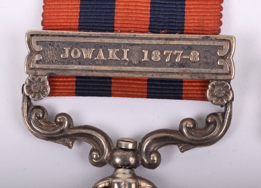 Victorian Indian General Service & Afghanistan Long Service Medal Group of Three Rifle Brigade - Image 2 of 9