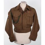 WW2 British Sherwood Foresters (Notts & Derby) Regiment Officers Battle Dress Blouse