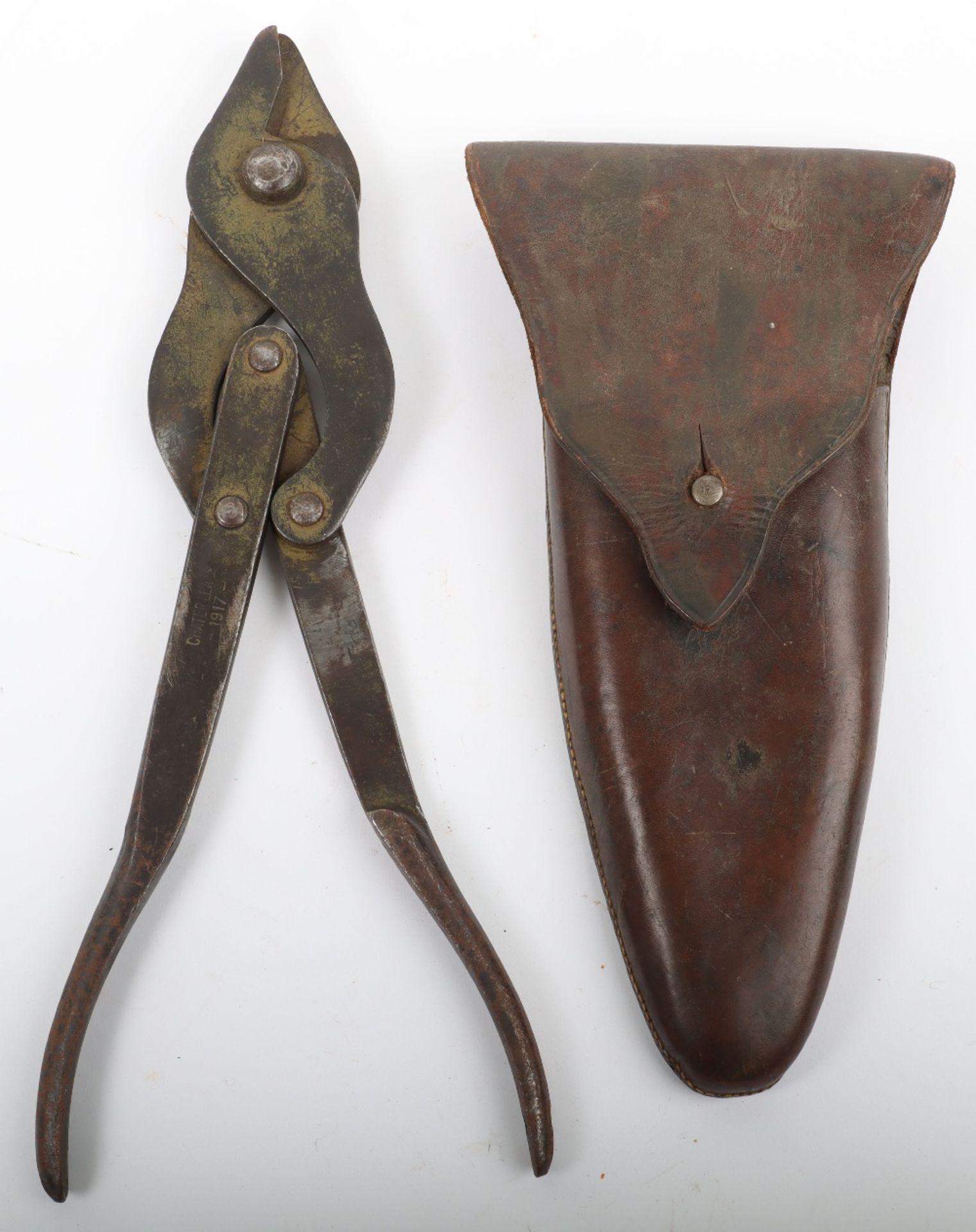 WW1 British 1917 Dated Folding Wire Cutters - Image 3 of 9
