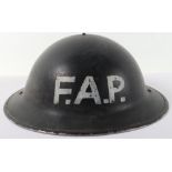 WW2 British Home Front First Aid Party Steel Helmet