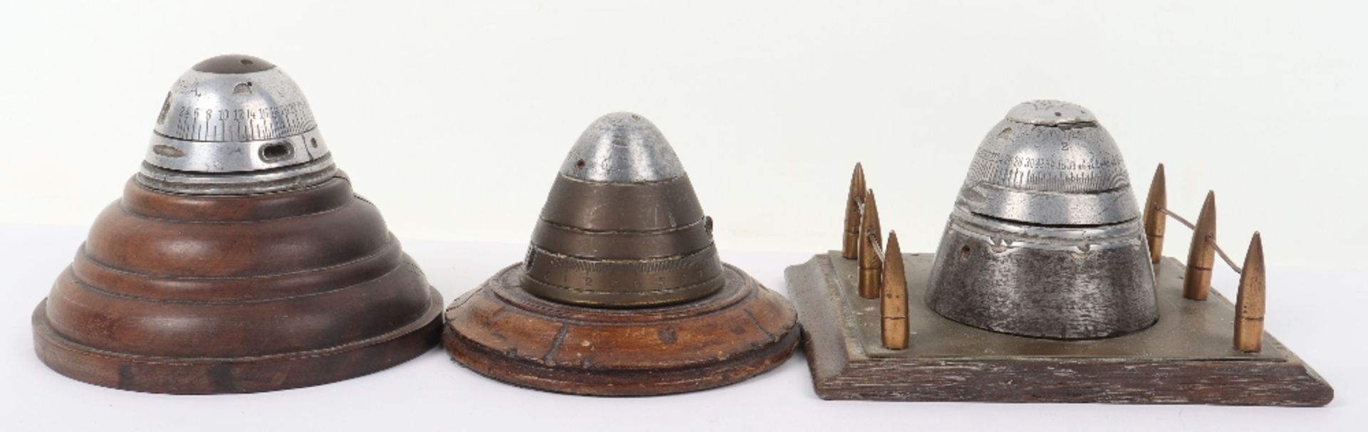 Selection of WW1 Trench Art From Shell Fuse Heads - Image 2 of 7