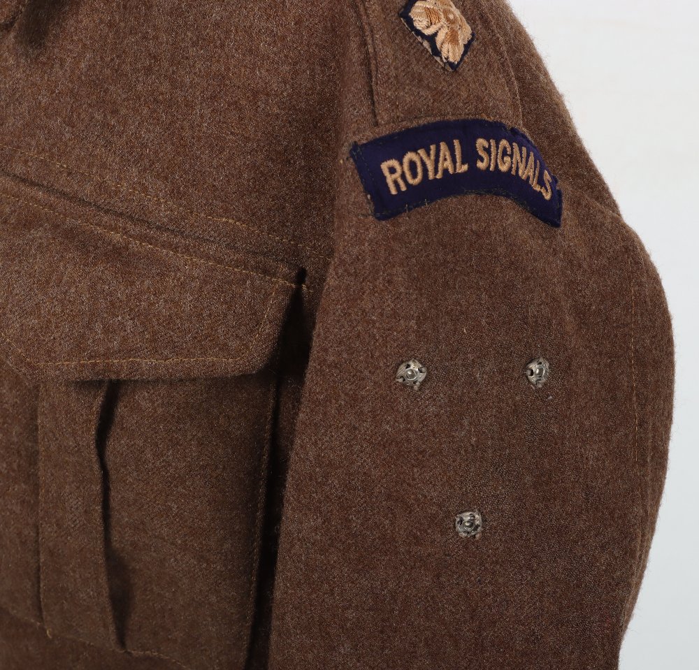 WW2 Royal Signals Officers Battle Dress Blouse - Image 3 of 13