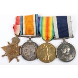 WW1 British Royal Naval Long Service Good Conduct Medal Group