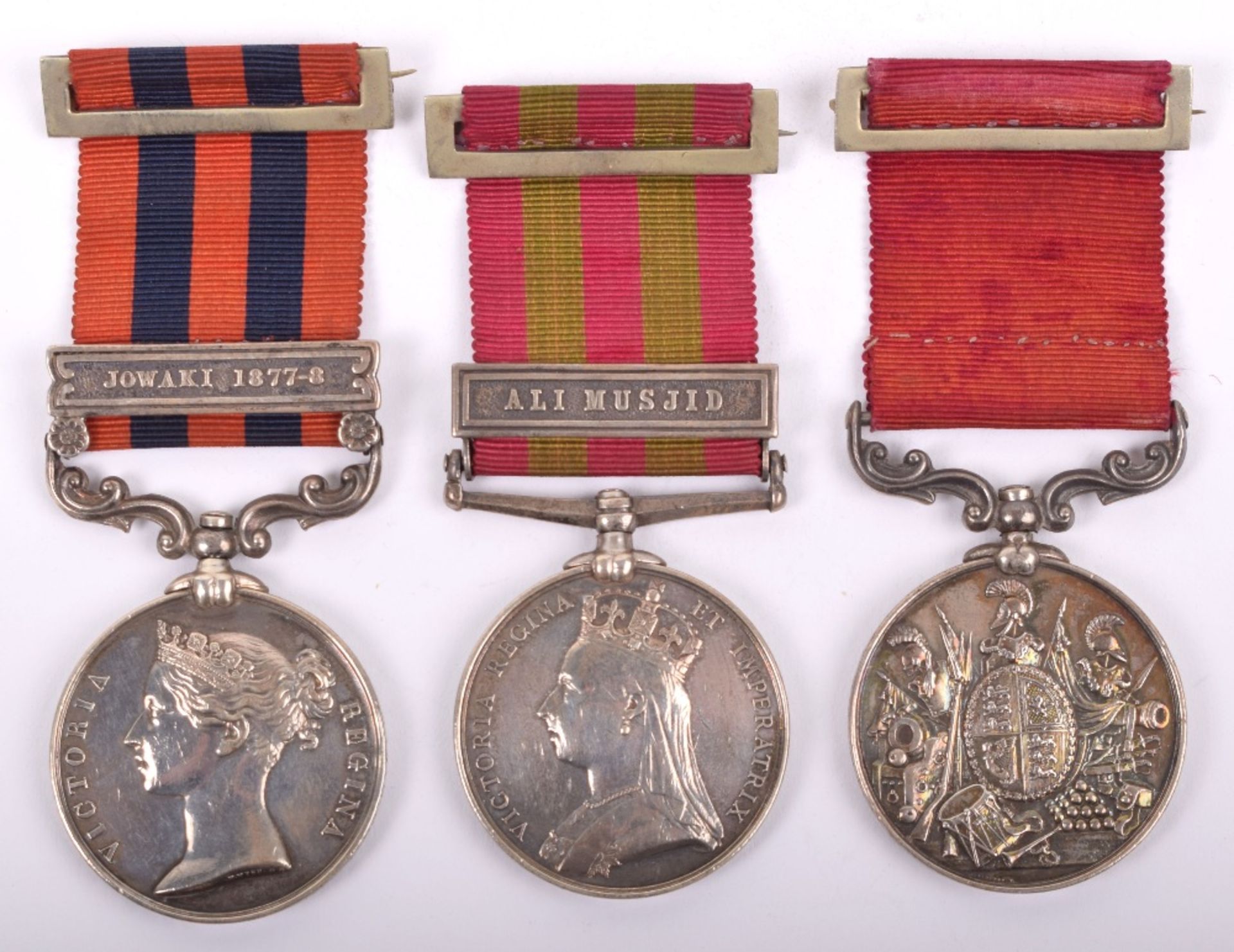 Victorian Indian General Service & Afghanistan Long Service Medal Group of Three Rifle Brigade