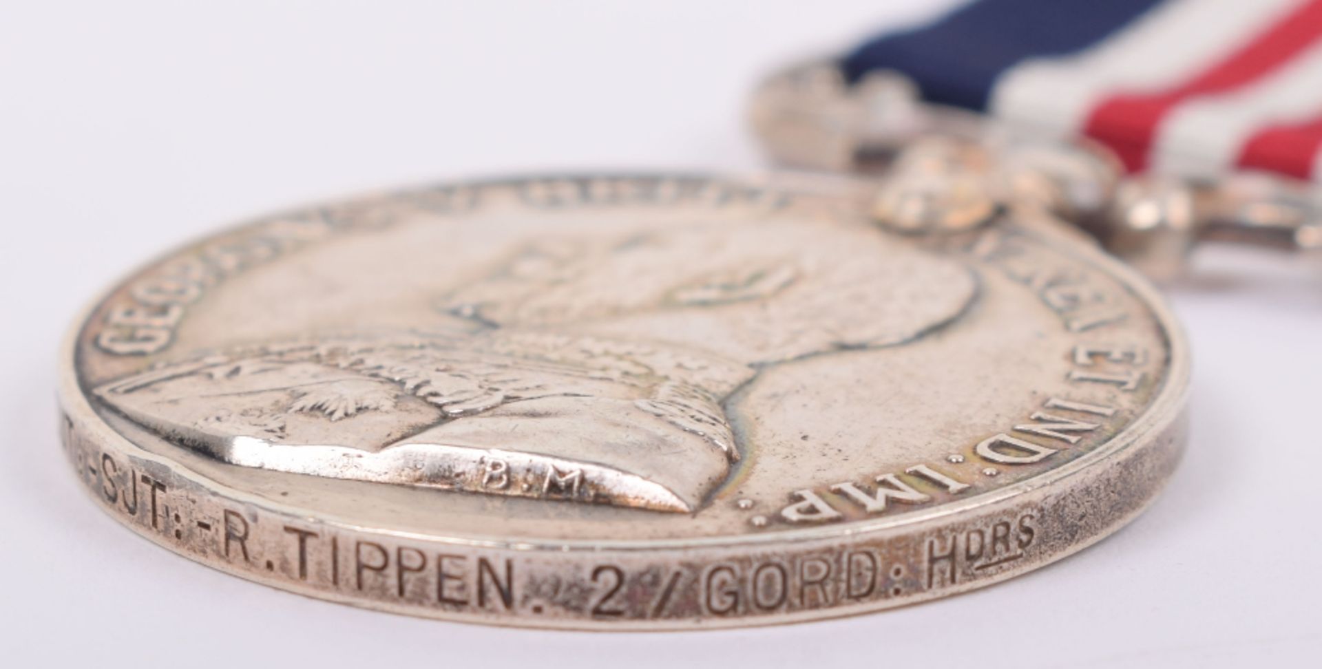 George V Military Medal (M.M) 2nd Battalion Gordon Highlanders – Awarded 2nd Award Bar - Bild 4 aus 6