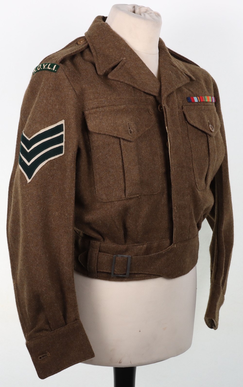 1947 Pattern Kings Own Yorkshire Light Infantry Battle Dress Blouse - Image 3 of 14