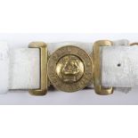 Victorian Other Ranks White Buff Leather Waist Belt