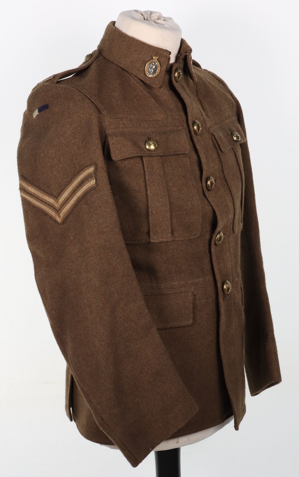 1922 Pattern Royal Signals Dispatch Riders Tunic and Peaked Cap - Image 4 of 19