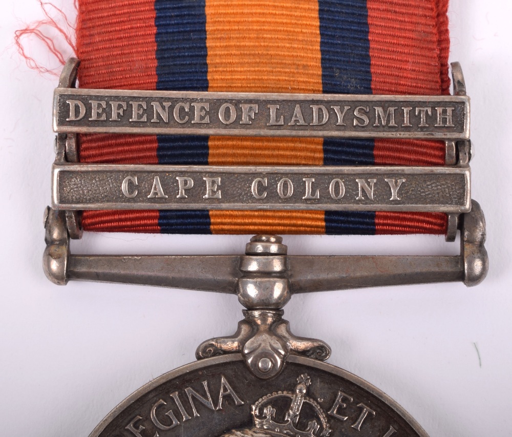 Scarce Queens South Africa Medal Defence of Ladysmith 1st Balloon Section Royal Engineers - Image 2 of 6