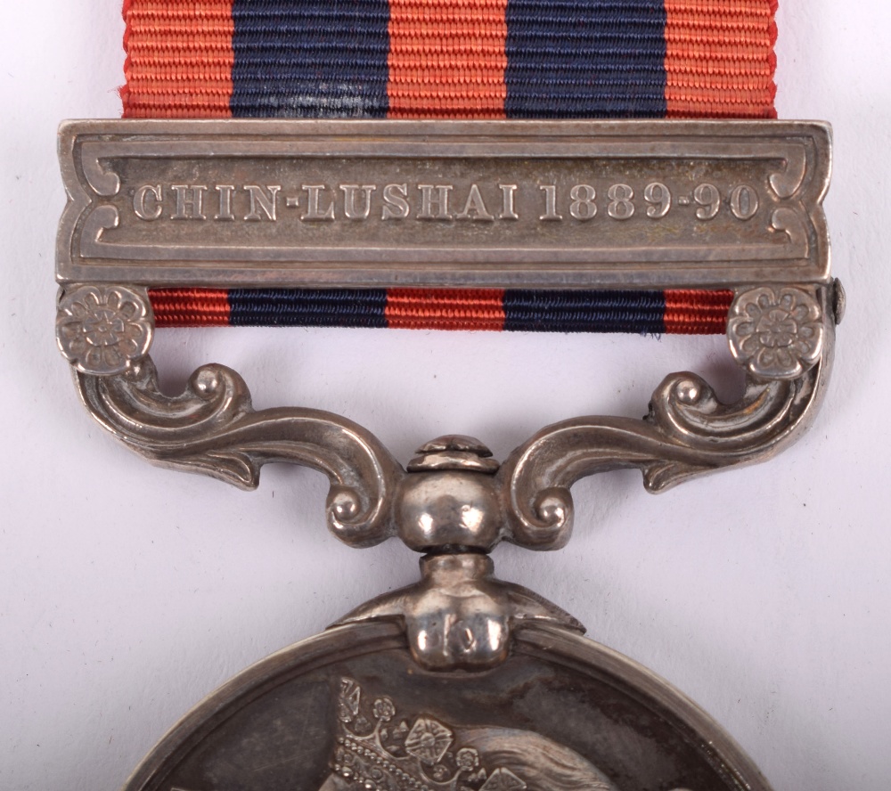 Indian General Service Medal 1854-95 Cheshire Regiment - Image 2 of 7