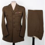 WW2 Royal Marines No41 Commando Officers Service Dress Uniform of Captain A D Wilkinson MC,
