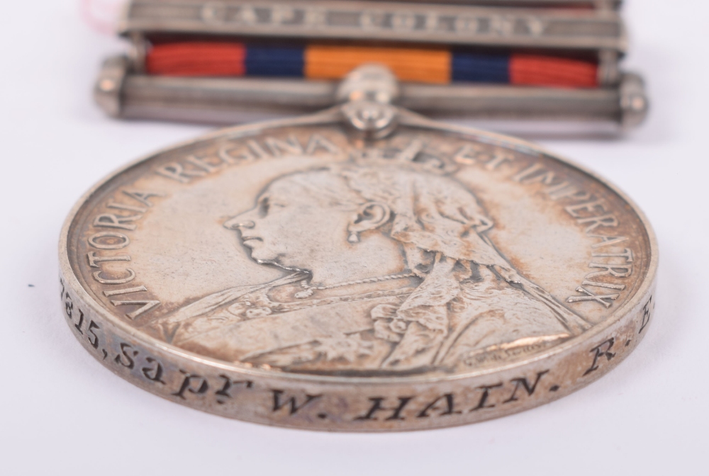 Scarce Queens South Africa Medal Defence of Ladysmith 1st Balloon Section Royal Engineers - Image 4 of 6