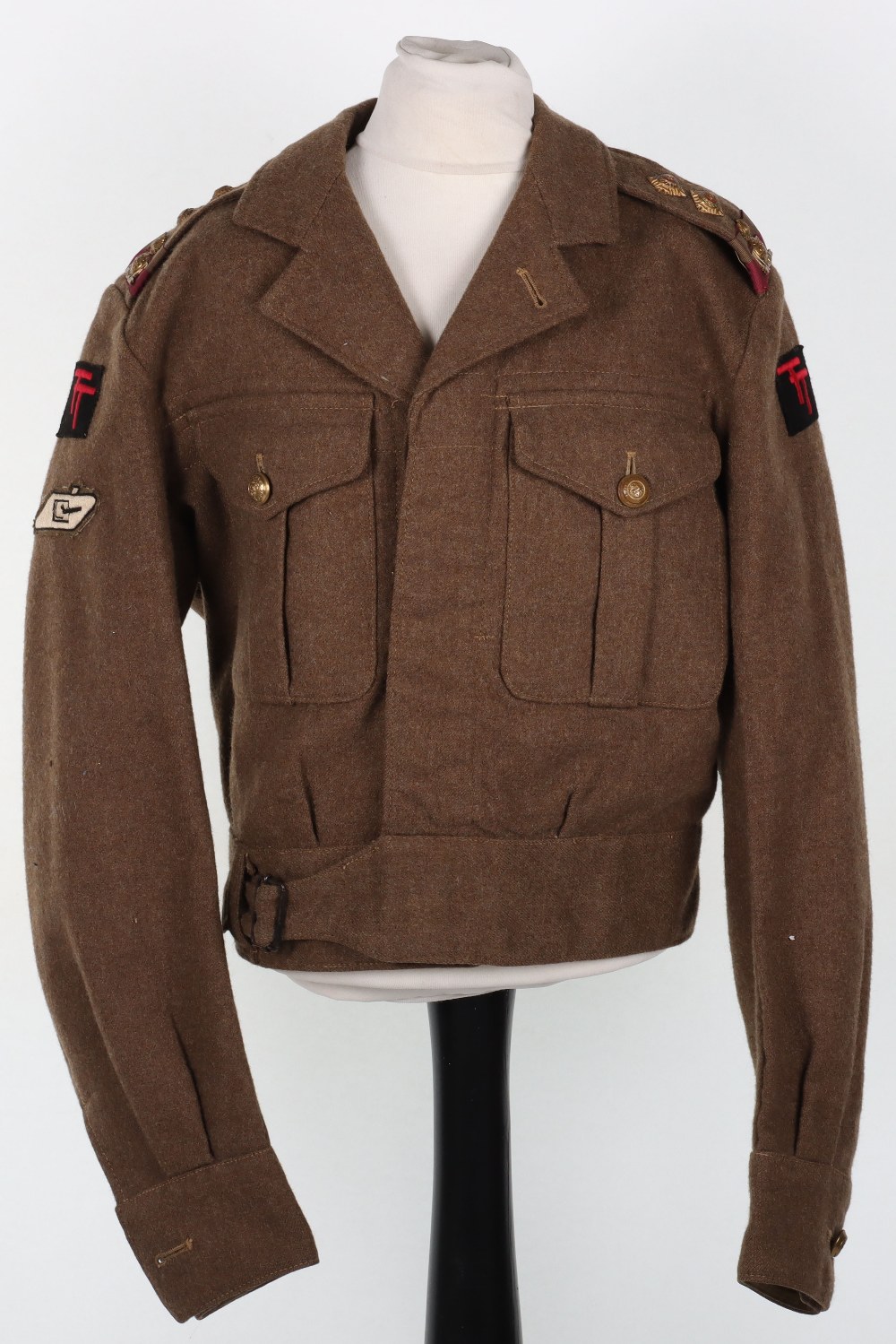 British 6th Battalion Royal Northumberland Fusiliers / 43rd Royal Tank Regiment (RTR) Battle Dress B - Image 12 of 12