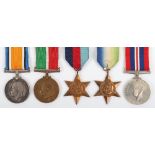 WW1 & WW2 Merchant Navy Campaign Medal Group of Five