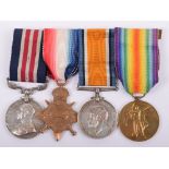 Great War Military Medal Group of Three 1/5th Gordon Highlanders Territorial Force, For Gallantry 25