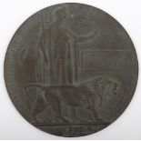 Great War Bronze Memorial Plaque