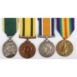Great War Territorial Force War Medal Group of Four Royal Artillery