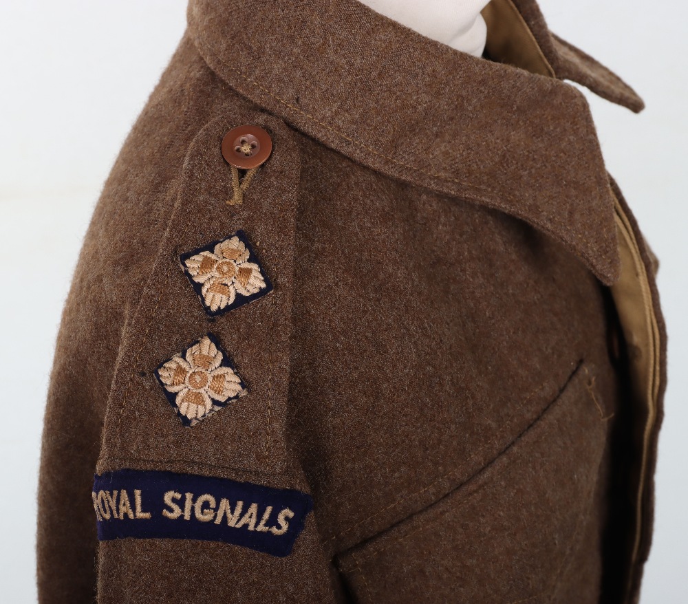 WW2 Royal Signals Officers Battle Dress Blouse - Image 6 of 13