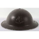 WW2 Auxiliary Fire Service Leicester Steel Helmet