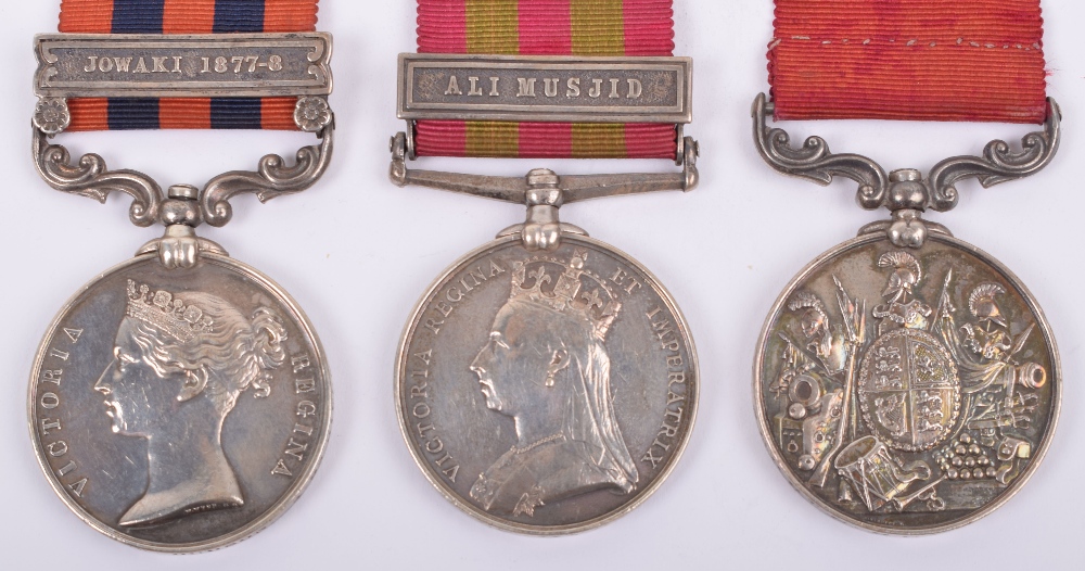 Victorian Indian General Service & Afghanistan Long Service Medal Group of Three Rifle Brigade - Image 7 of 9