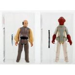 Two Vintage Kenner/Palitoy Star Wars 3 ¾ inches UKG Graded Figures