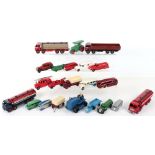 Collection of repainted Dinky vehicles