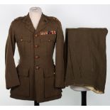 WW2 British Officers Service Dress Uniform Army Dental Corps / PAI Force