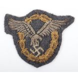 WW2 German Luftwaffe Pilot Observers Bullion Qualification Badge
