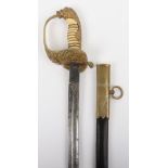 Imperial German Naval (Kaiserliche Marine) Officers Dress Sword by Carl Eickhorn