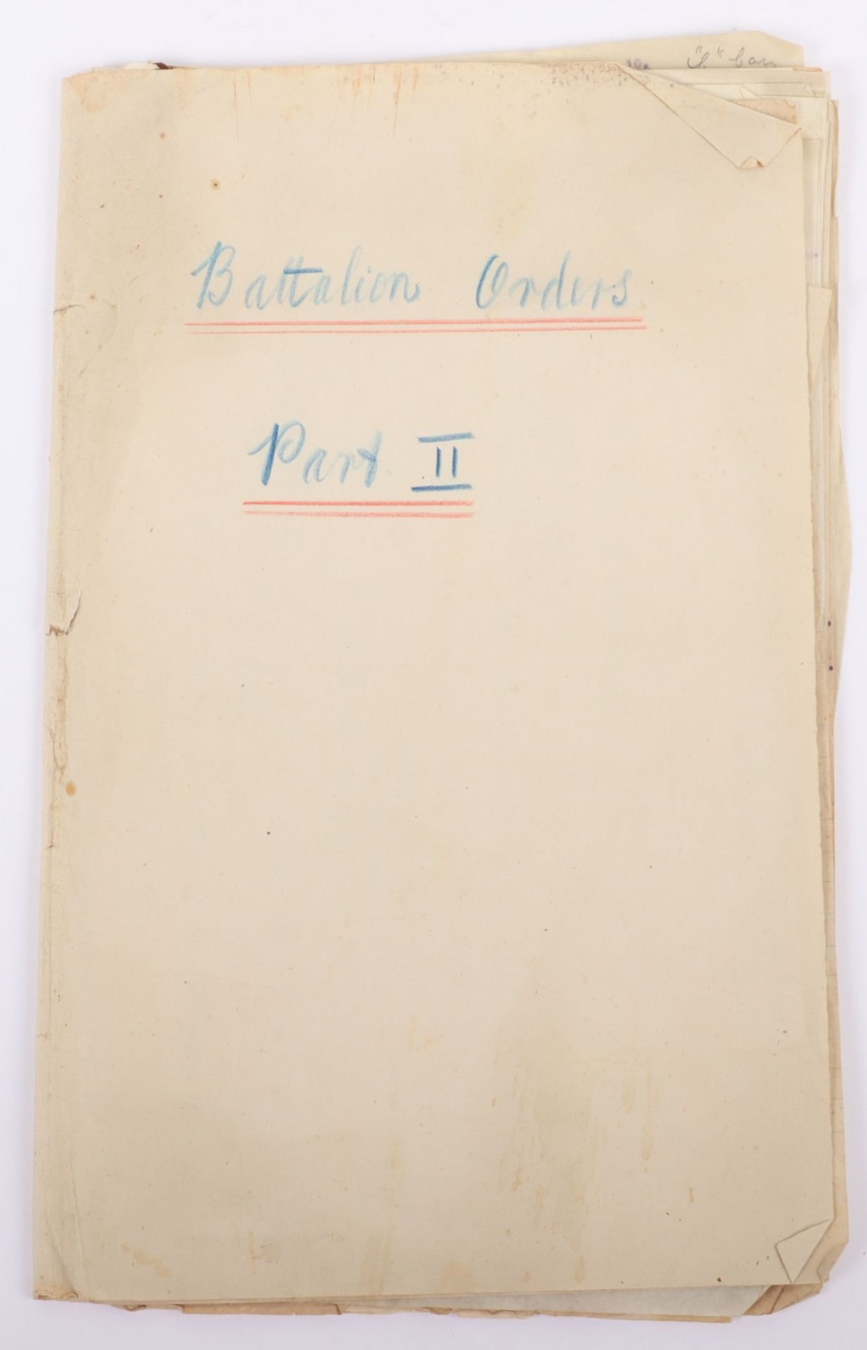 Battalion Daily Orders no 16 Special Battalion, New Cantonment, Delhi June/July/August 1919 - Image 5 of 5