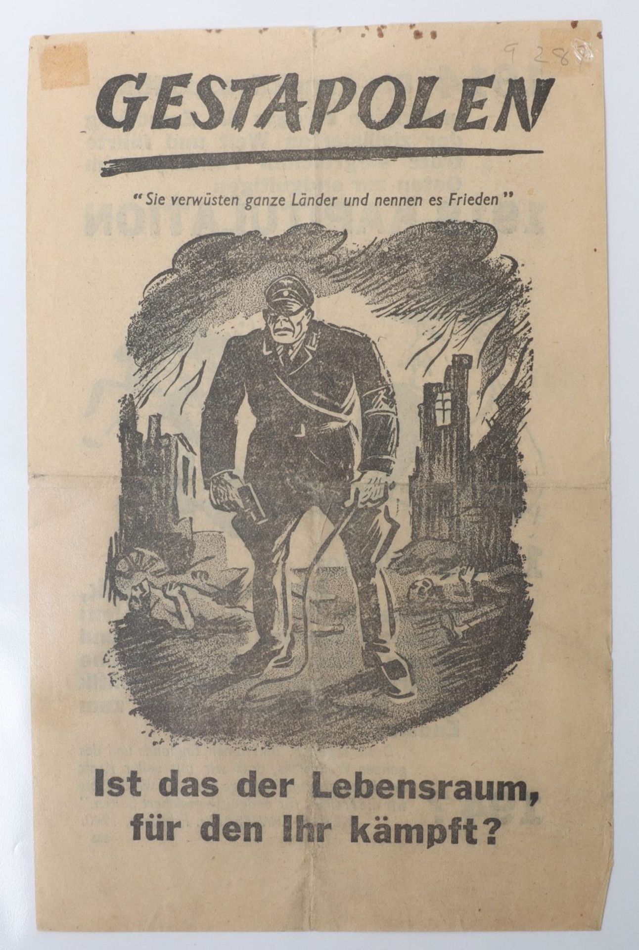 Another Collection of Rare and Interesting Mainly WWII Propaganda Leaflets - Bild 26 aus 30