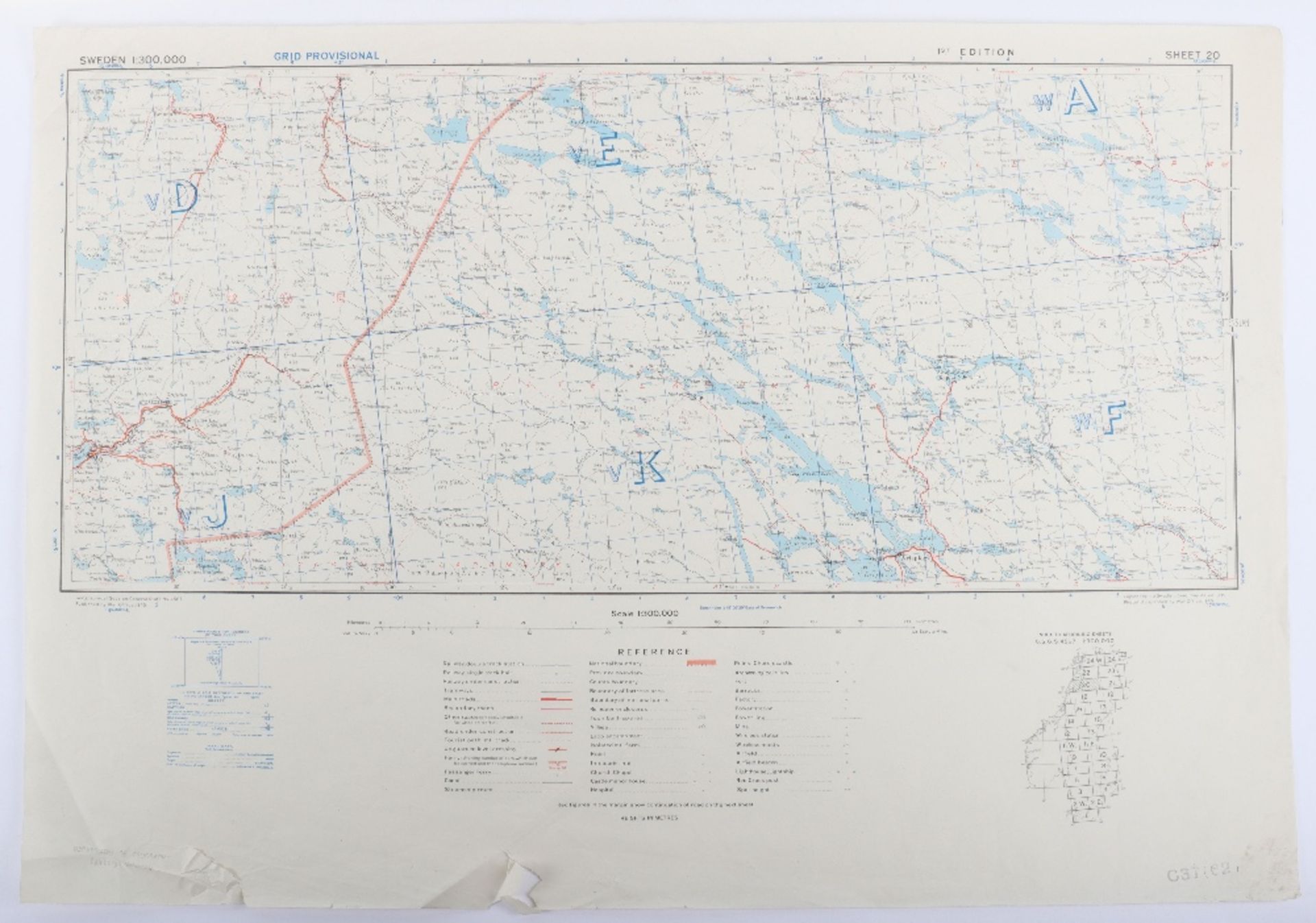 Maps,GSGS4567 Sweden 1:300K WW2 Period - Bild 4 aus 7