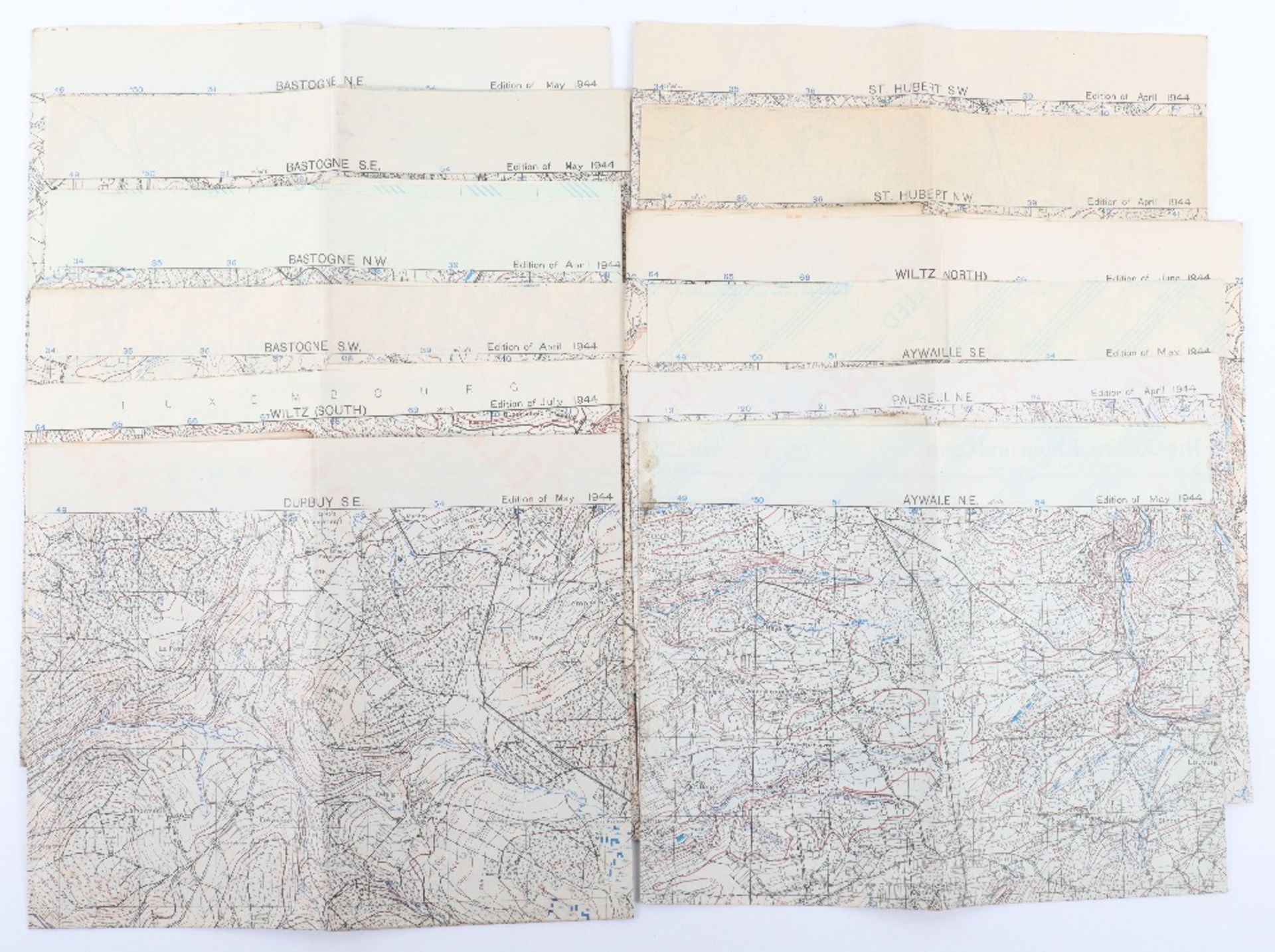 Wartime Allied maps of the Battle of the Bulge.(Ardennes)