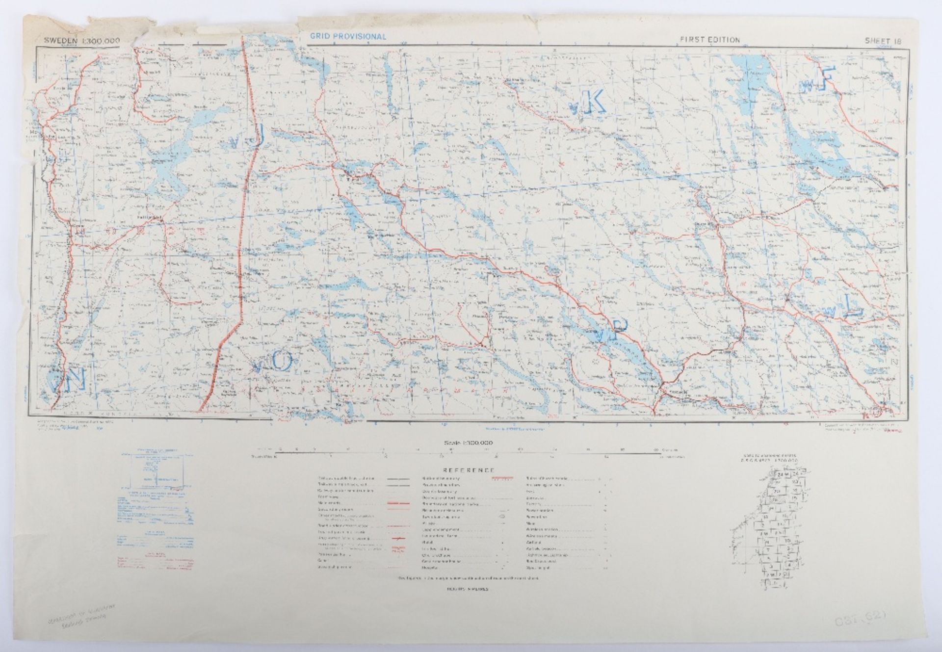 Maps,GSGS4567 Sweden 1:300K WW2 Period