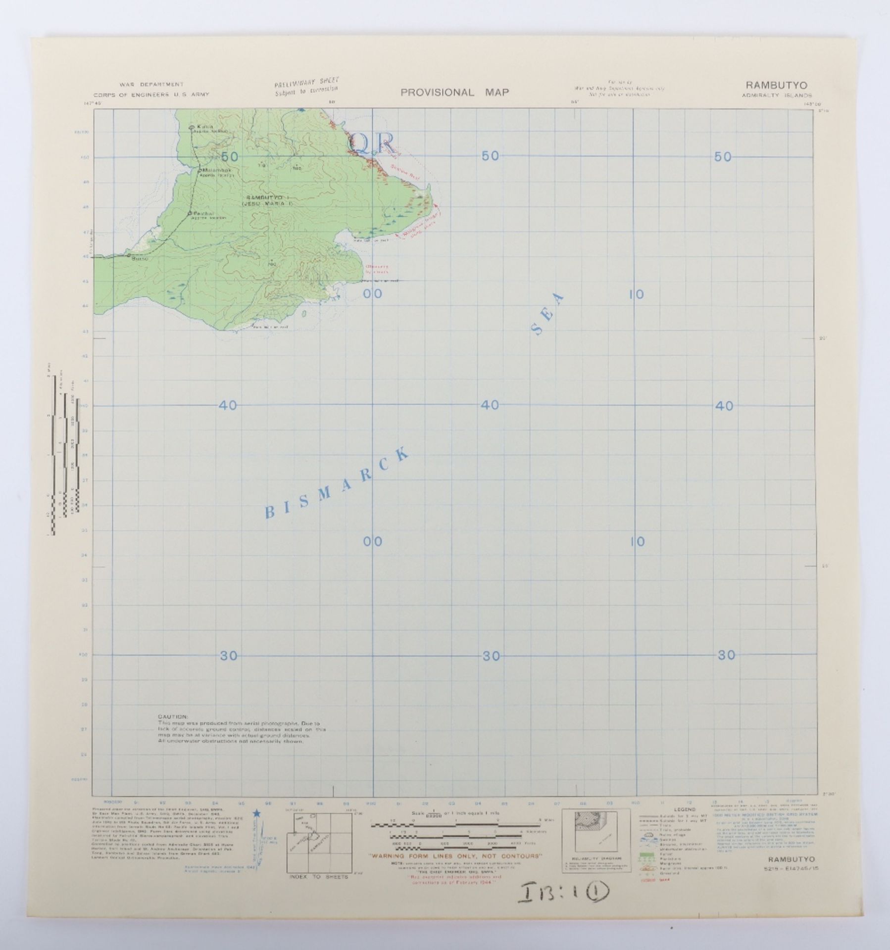 Series of Original Provisional Maps of the Admiralty Islands in the Bismarck Sea - Bild 10 aus 11