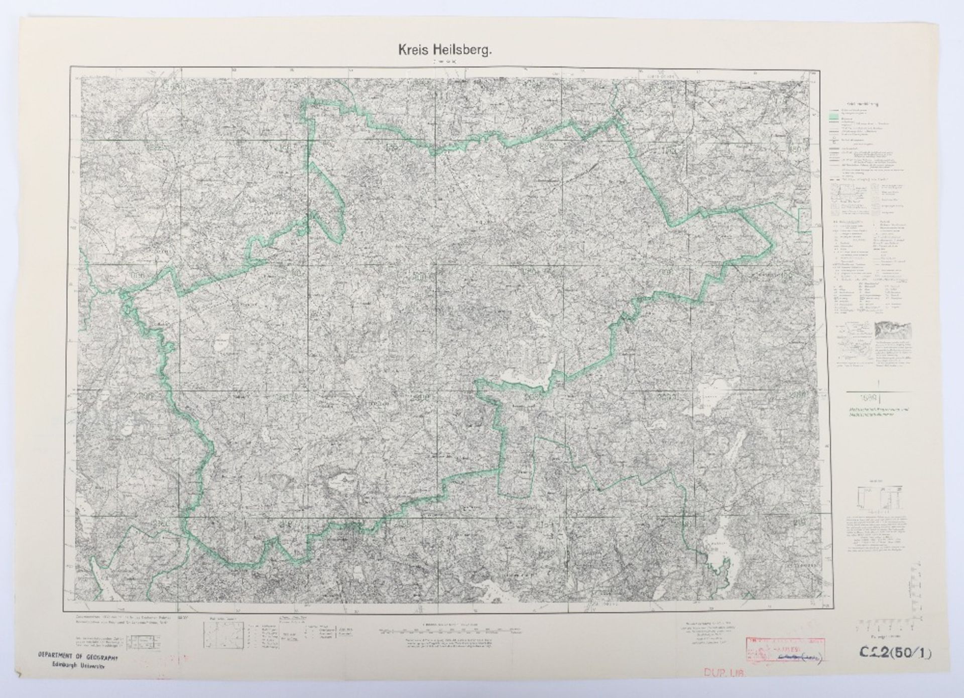 Maps, Zusamendruck aus der Karte des Deutschen Reich - Bild 7 aus 28