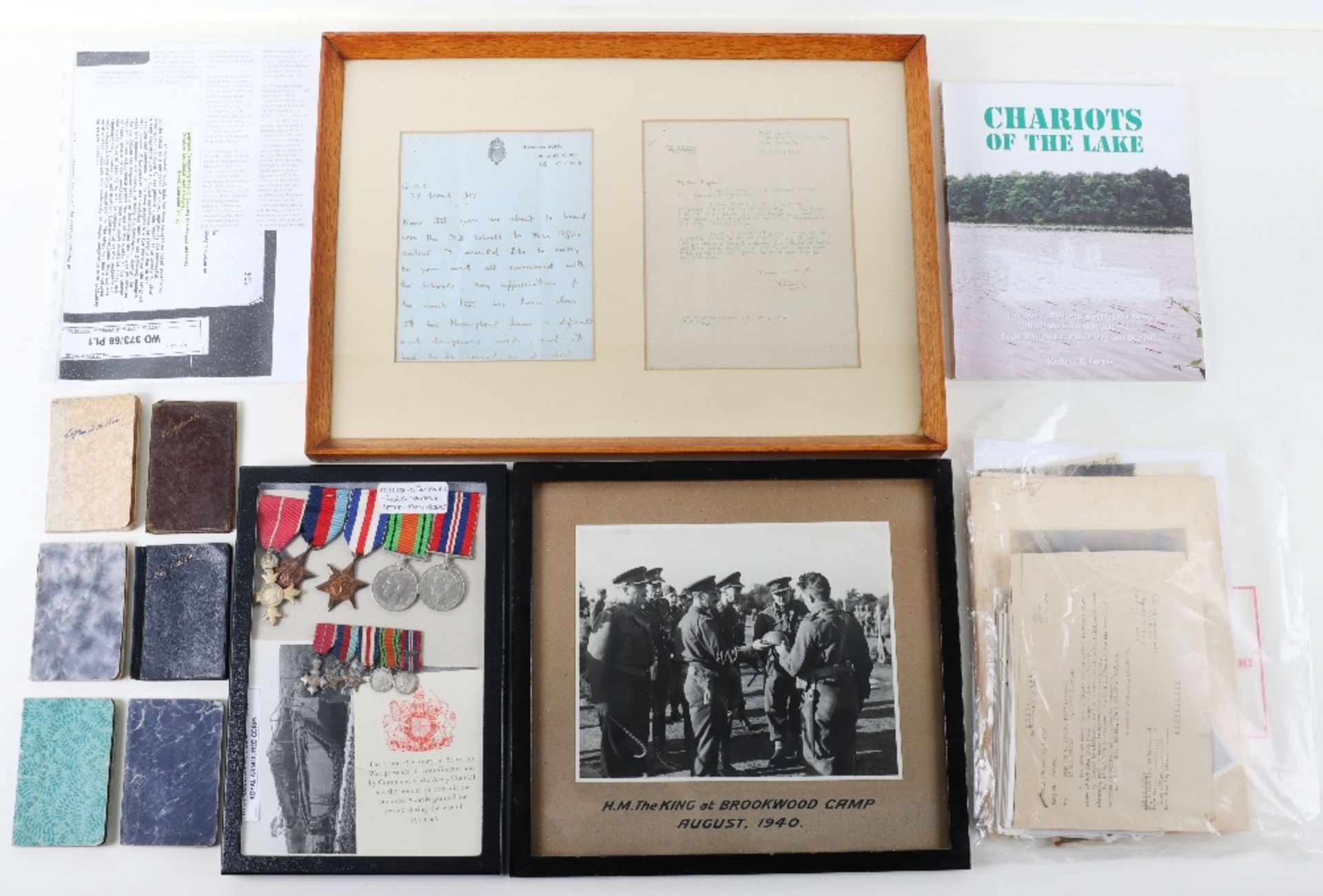 Exceptionally Important Ephemera, Photographs and Medals to Captain (temporary Major) acting Lieuten