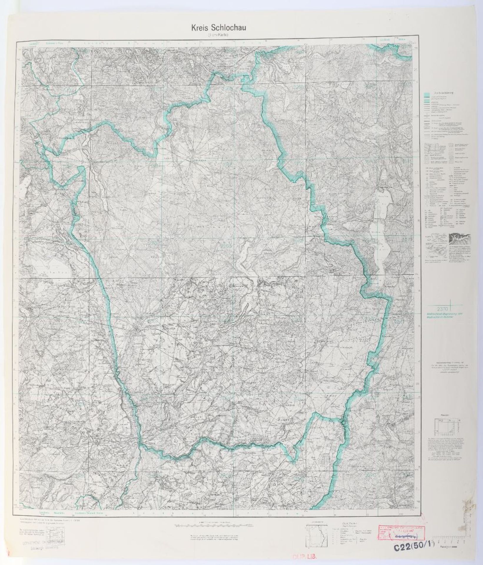 Maps, Zusamendruck aus der Karte des Deutschen Reich - Bild 19 aus 28