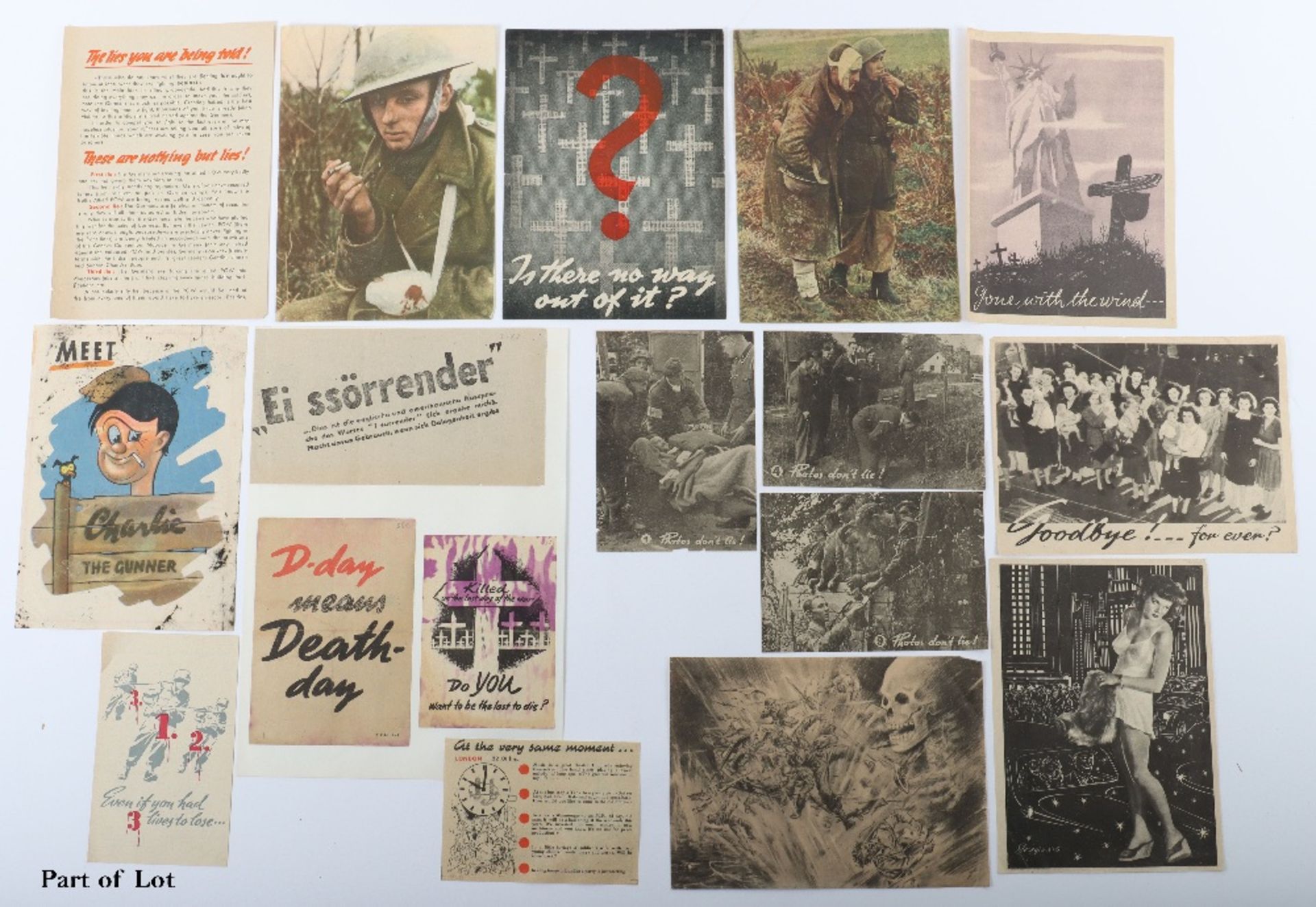 Large and Very Appealing Collection of Propaganda Leaflets - Bild 2 aus 6