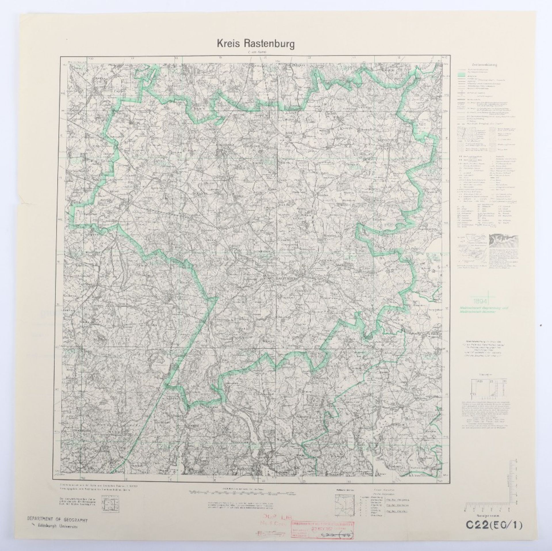 Maps, Zusamendruck aus der Karte des Deutschen Reich - Bild 4 aus 28