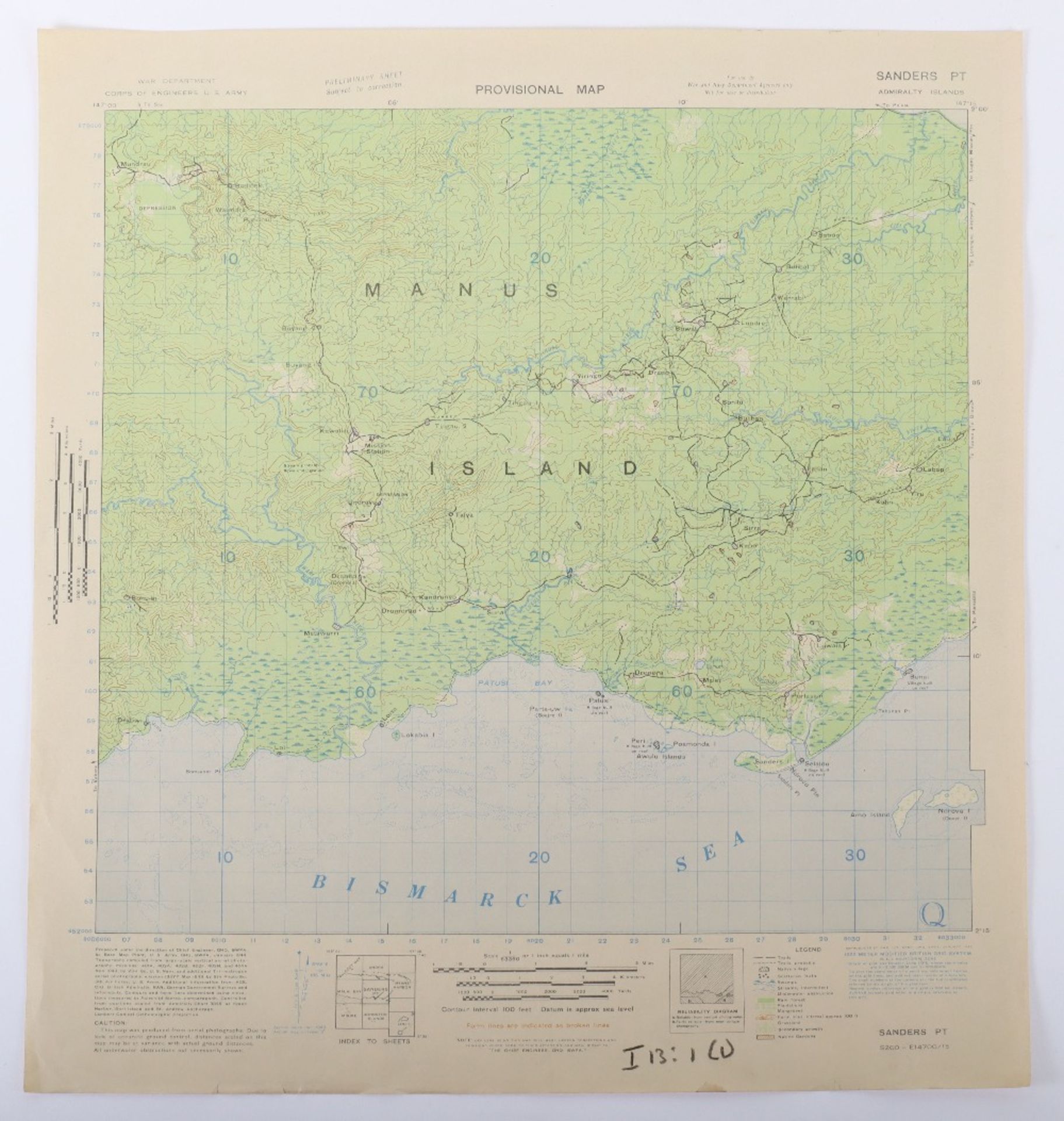 Series of Original Provisional Maps of the Admiralty Islands in the Bismarck Sea - Bild 11 aus 11