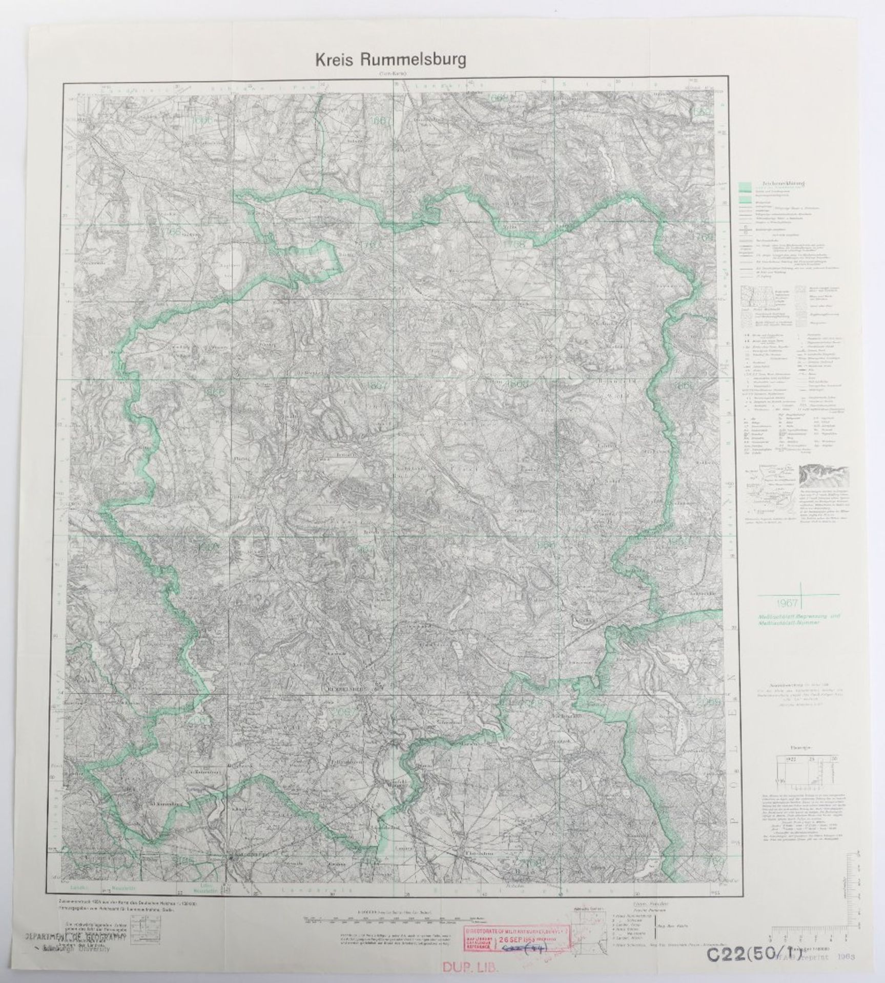 Maps, Zusamendruck aus der Karte des Deutschen Reich - Bild 14 aus 28