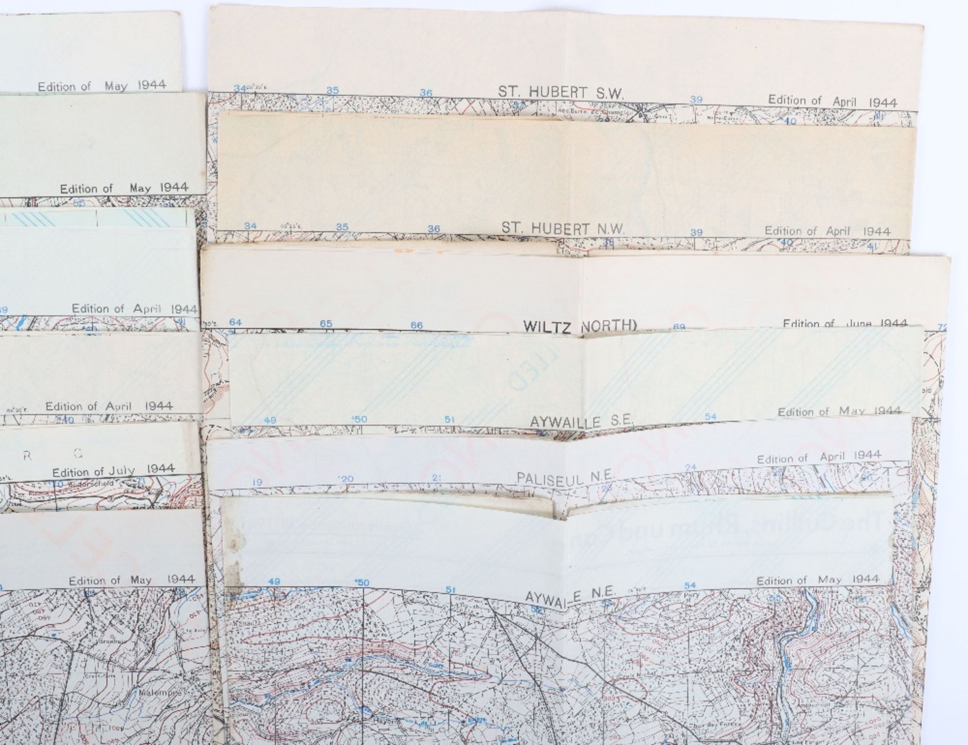 Wartime Allied maps of the Battle of the Bulge.(Ardennes) - Bild 3 aus 5