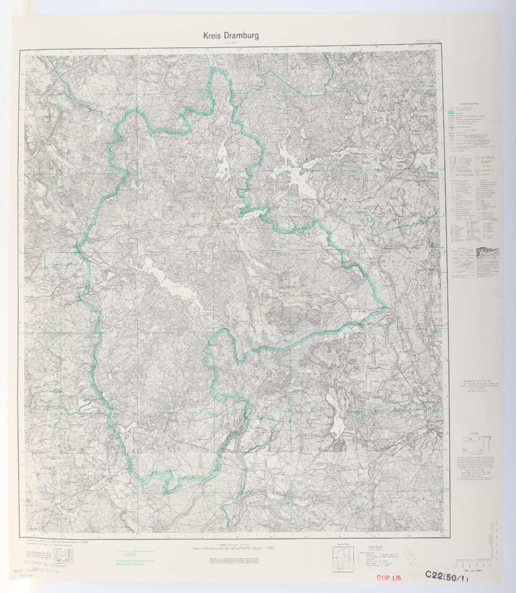 Maps, Zusamendruck aus der Karte des Deutschen Reich - Bild 28 aus 28