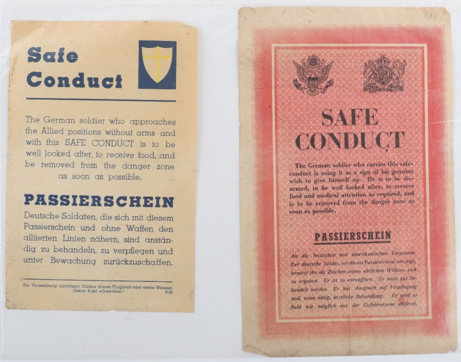 Another Collection of Rare and Interesting Mainly WWII Propaganda Leaflets - Bild 3 aus 30