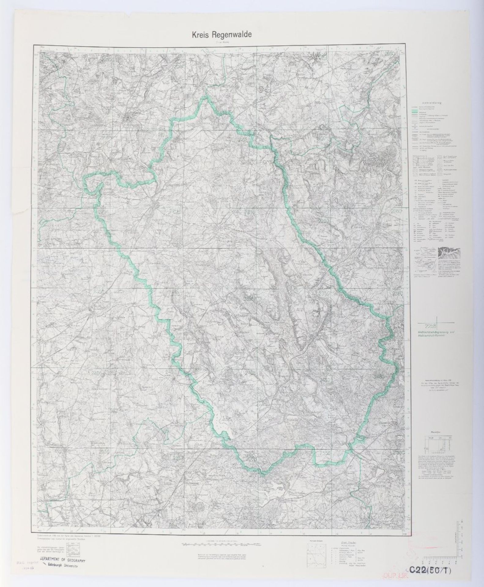 Maps, Zusamendruck aus der Karte des Deutschen Reich - Bild 12 aus 28