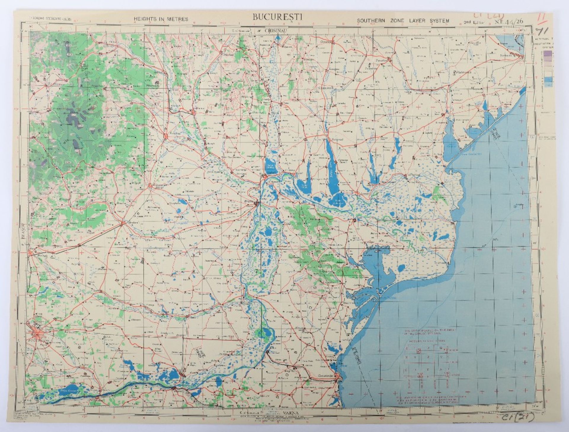 Maps, GSGS4072 Europe (Air) 1:500K. WWII Period - Bild 7 aus 11