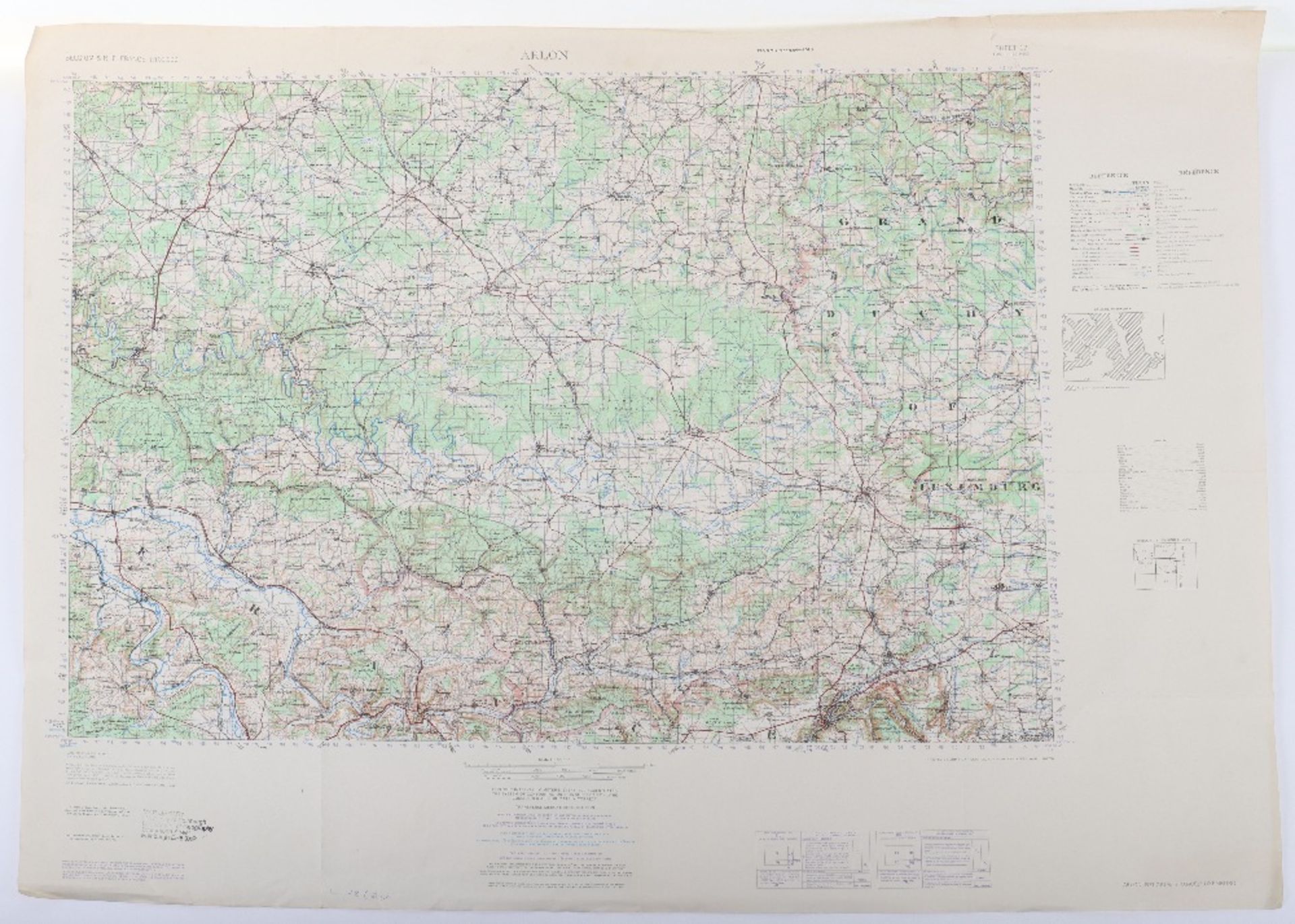 Maps, GSGS 4332 Belgium/NE France 1:,100K WWII Period - Bild 4 aus 4